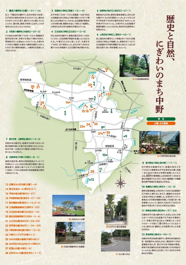 歴史と自然、にぎわいのまち中野2