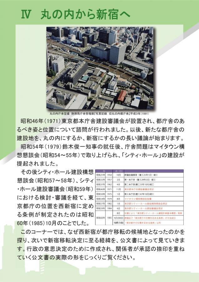 30（庁舎の歴史～新宿庁舎開庁30周年記念展示）