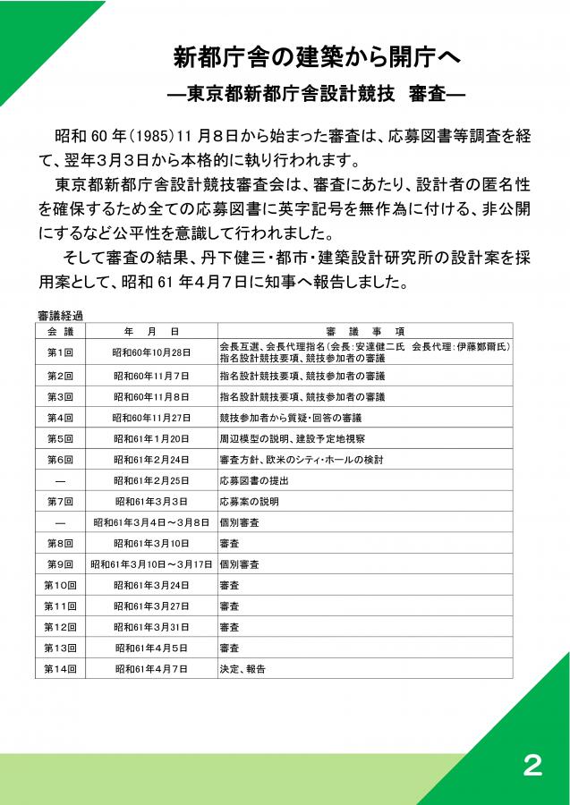 40（庁舎の歴史～新宿庁舎開庁30周年記念展示）