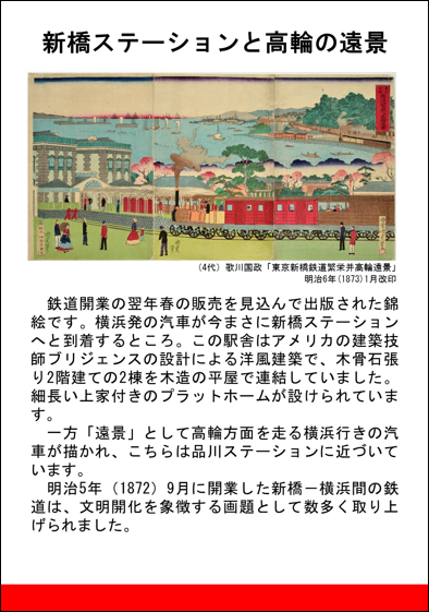 新橋ステーションと高輪の遠景