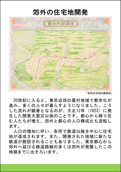 郊外の住宅地開発
