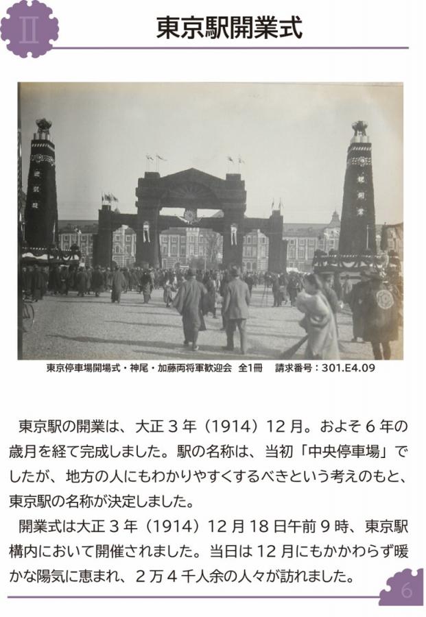 東京駅開業式