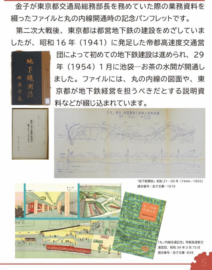 金子吉衛の業務資料