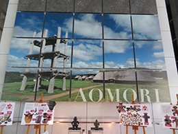 展示会場壁面パネル（縄文の大地　青森の魅力）