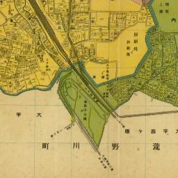 東京府北豊島郡王子町 五千分一之図 ●１０８３●絵図●地図●東京●彩色●市街図●戦前 復刻古地図 東京市15区近傍34町村 番地界入 32.南足立郡千住町・北豊島