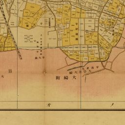渋谷 復刻古地図 東京府豊多摩郡渋谷町 レトロ 戦前(古地図